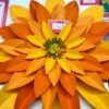 Molde girasol de papel para principiantes